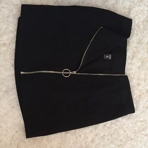 Shein zip up skirt